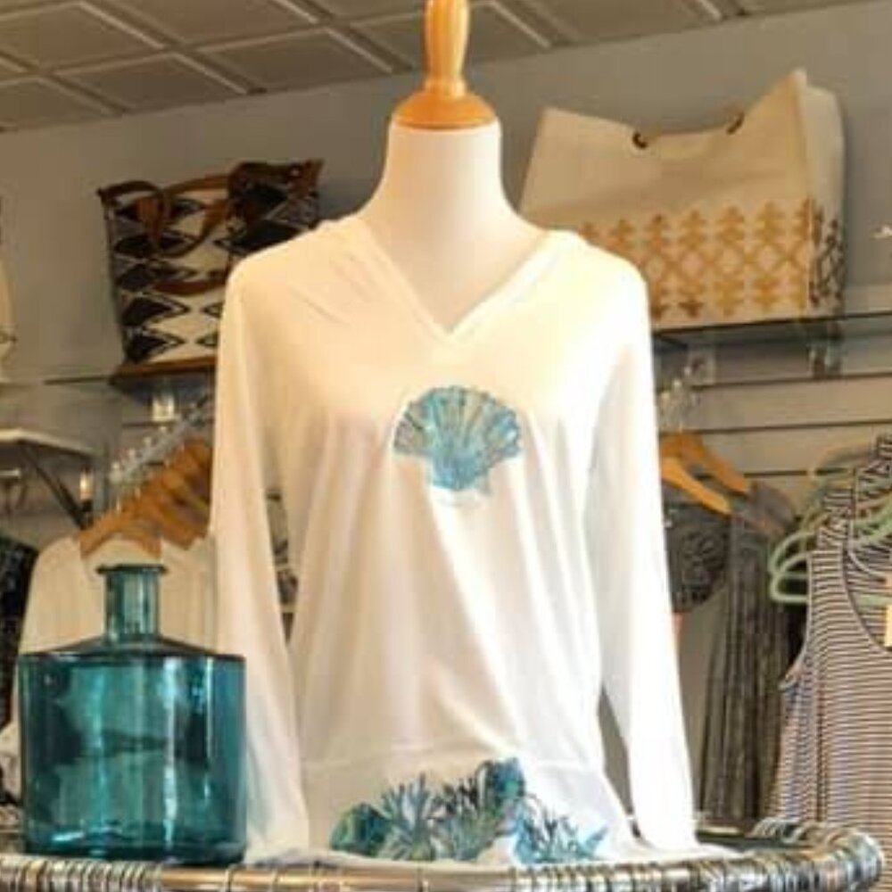 New Kavio Carlsbad Mermaids Hooded Tunic